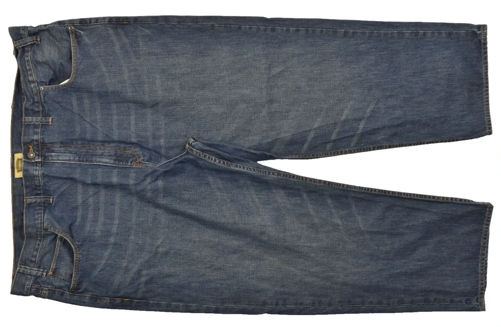 The Foundry Supply Co Men Jeans 50x30 Blue Regular Fit Straight Leg 100% Cotton